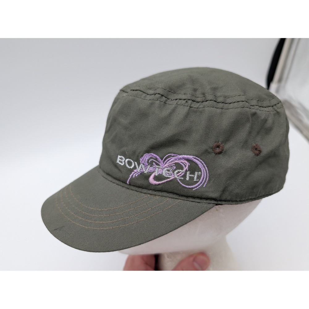 Bowtech Archery Hat Womens Olive Green Cadet Cap Snapback Ladies Fit Outdoor Cap